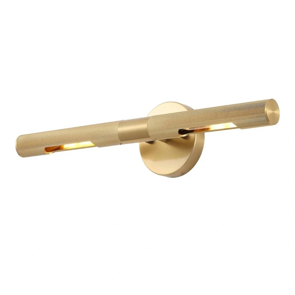 Modern Gold Wall Sconce with Knurled Texture